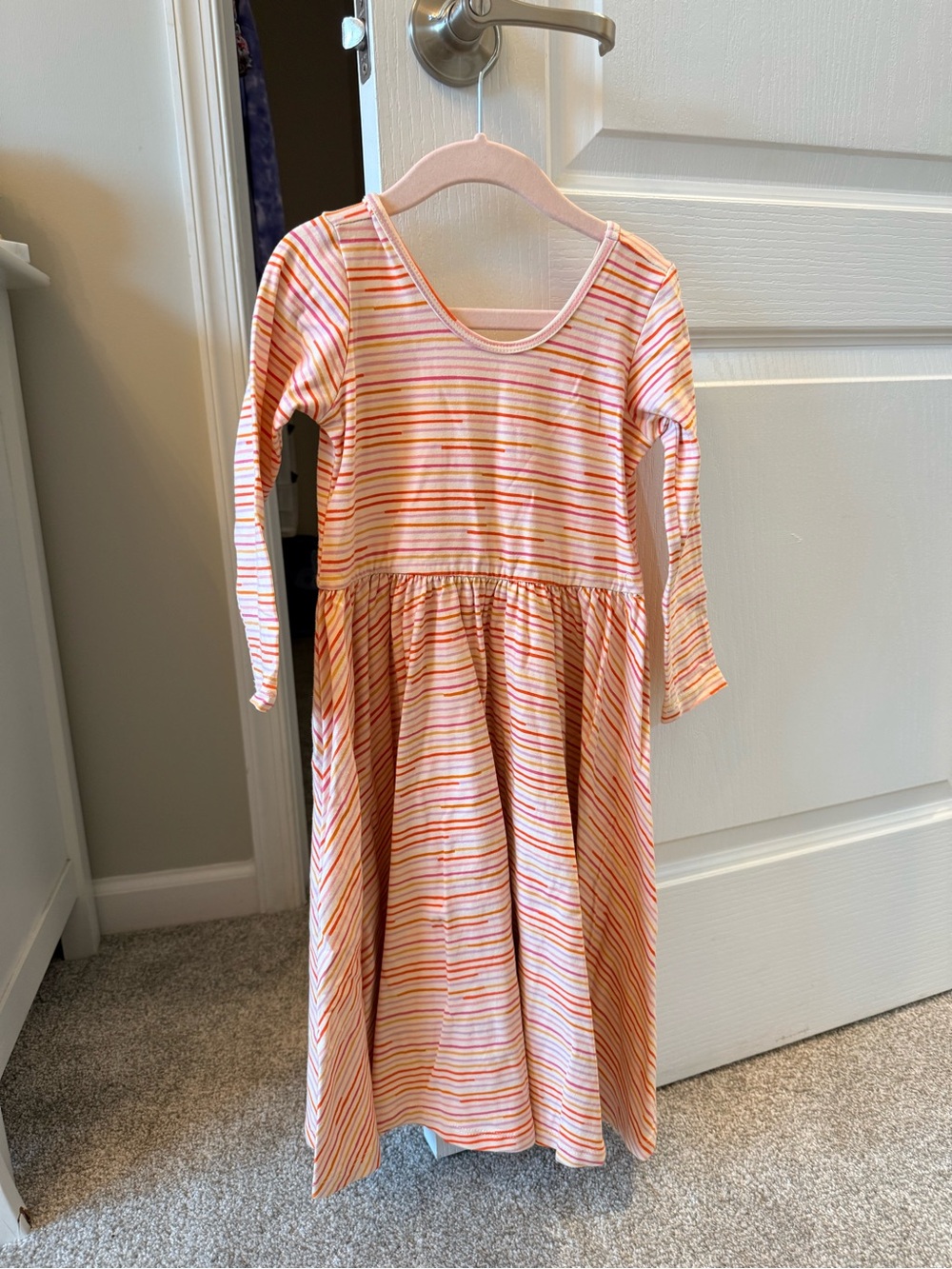 Alice + Ames Long sleeve Ballet Dress - Valentine Stripes
